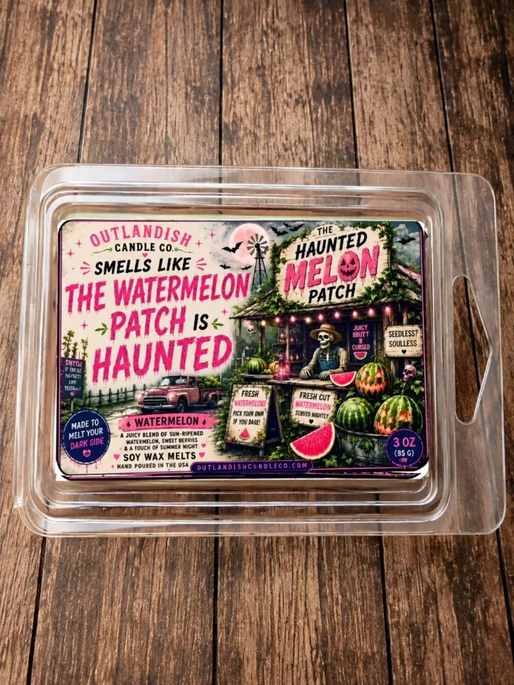 The Watermelon Patch Is Haunted Wax Melts | Watermelon Scented Home Fragrance